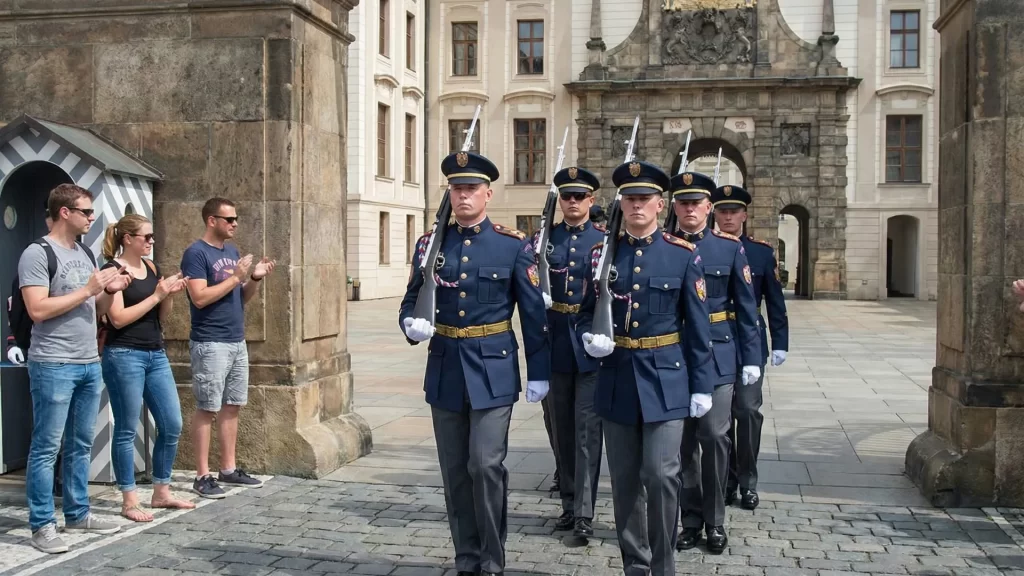 Prague Castle changing of the guard ceremony