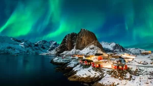 Lofoten northernmost lights